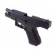 Модель пистолета WE Glock 19 Gen. 5, металл, блоу-бэк, газ, черный